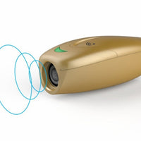 HKM-8093757 Ultrasonic Anti-Bark Trainer for Dogs - Effective Behavior Correction Device in Champagne Gold and Space Gray