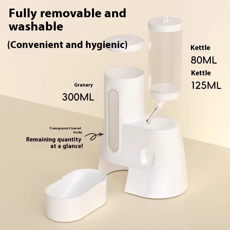 HKM-8094909 Automatic Water Feeder for Hamsters - White, Blue, Pink - Pet Tableware