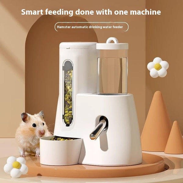 HKM-8094909 Automatic Water Feeder for Hamsters - White, Blue, Pink - Pet Tableware