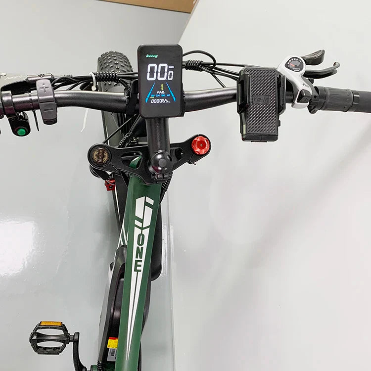 HKM-809491 52V 2000W Electric Mountain Bike with 26" Fat Tires and Hydraulic Disc Brakes