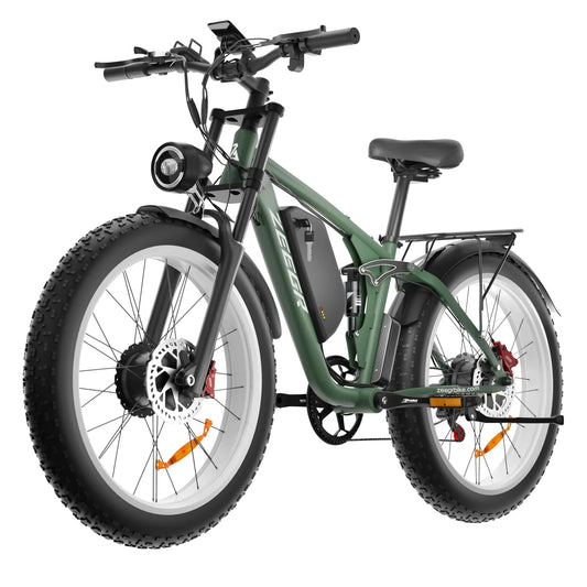 HKM-809491 52V 2000W Electric Mountain Bike with 26" Fat Tires and Hydraulic Disc Brakes