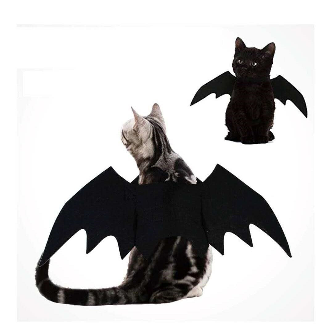 HKM-809555 Halloween Black Felt Bat Wings for Pet Decoration, 45x16cm