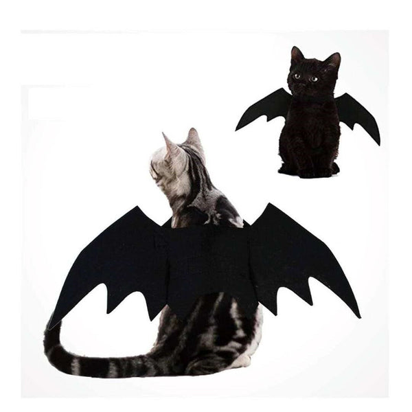 HKM-809555 Halloween Black Felt Bat Wings for Pet Decoration, 45x16cm