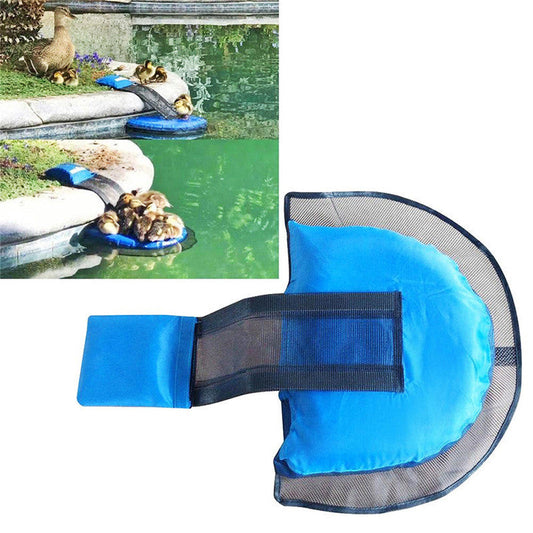 HKM-8096573 Small Animal Escape Channel for Pools and Ponds - Durable Inflatable Safety Net with Repair Kit