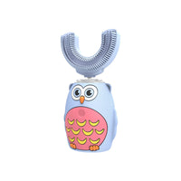 HKM-809811 U-Shaped Electric Toothbrush for Kids with Ultrasonic Technology - USB Rechargeable, Touch Control, Available in Multiple Colors