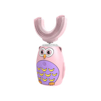 HKM-809811 U-Shaped Electric Toothbrush for Kids with Ultrasonic Technology - USB Rechargeable, Touch Control, Available in Multiple Colors