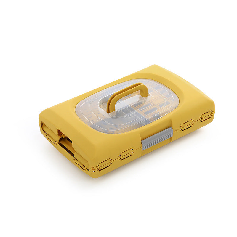 HKM-8098365 Portable Pet Flight Case - Folding Design, Hard PP Material, Small & Large Sizes in Van Gogh Gold and Far Peak Blue