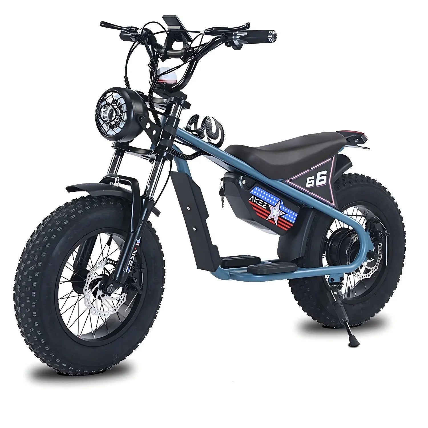 HKM-809875 16 Inch Electric City Bike for Kids with 350W Motor and Lithium Battery, Lightweight Mountain Hybrid Bicycle