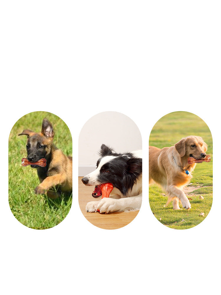 HKM-8099517 Bite-Resistant Rubber Dog Chew Toy with Meat Aroma – Available in Large, Medium, and Small Sizes