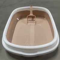 HKM-8100157 Spacious Low-Sided Cat Litter Box for Easy Access and Cleaning