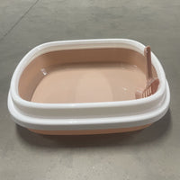 HKM-8100157 Spacious Low-Sided Cat Litter Box for Easy Access and Cleaning