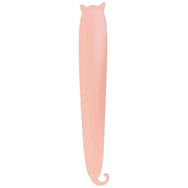 HKM-8100285 Durable Dual-Purpose Pet Comb for Cats with Simulated Cat Tongue Design in Pink and Grey