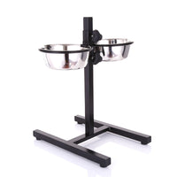 HKM-8100669 Adjustable Stainless Steel Dog Bowl - Multiple Sizes Available (18CM to 28CM)