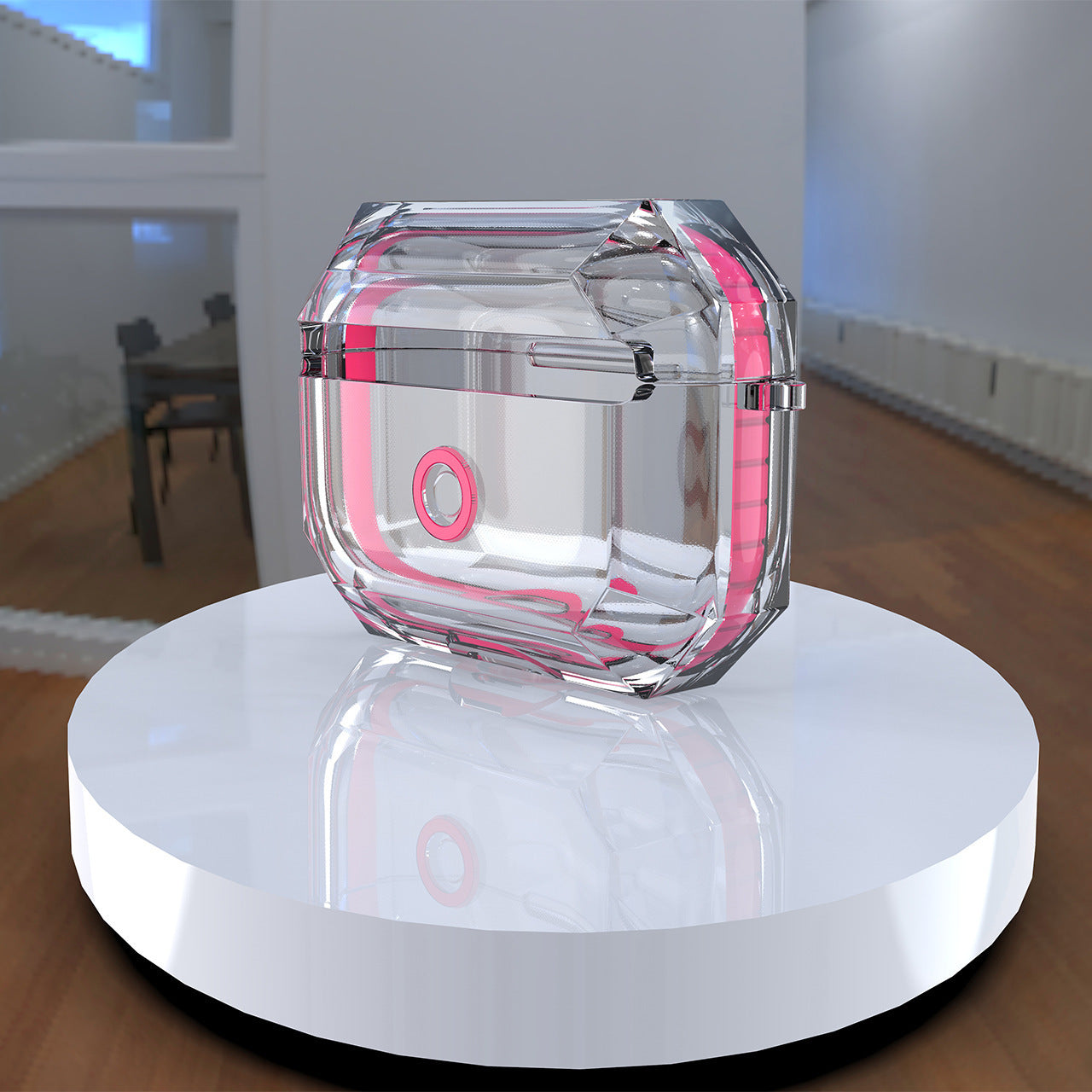 HKM-810131 TPU Protective Cover for AirPods 1, AirPods 2, and AirPods Pro - Simple Transparent Design