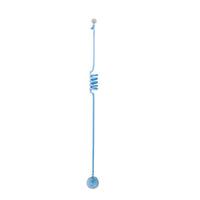 HKM-8101949 Kittens' Fun Spring Toy with Bell and Inflatable Ball – Suction Cup Design for Door Hanging