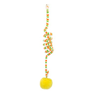 HKM-8101949 Kittens' Fun Spring Toy with Bell and Inflatable Ball – Suction Cup Design for Door Hanging