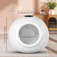 HKM-810195 Eco-Friendly Ultra Quiet 55L Pet Dryer Cabin with 5-90 Min Timer for Cats and Small Animals