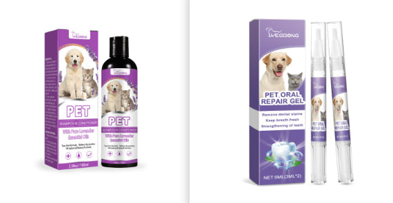 HKM-8102333 Pet Oral Repair Gel with Natural Extracts ¨C 6ml (2 Pack) & Pet Shampoo