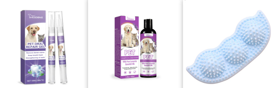 HKM-8102333 Pet Oral Repair Gel with Natural Extracts ¨C 6ml (2 Pack) & Pet Shampoo