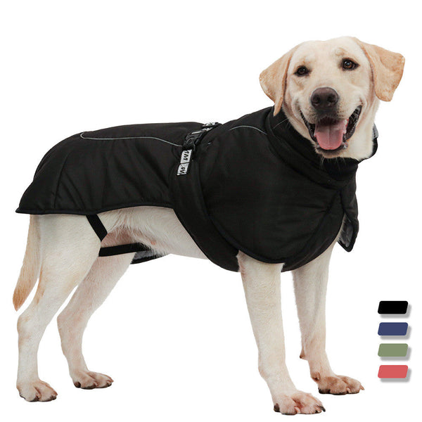 HKM-8102845 Autumn Large Dog Cloak - Warm Thickened Pet Clothing in Multiple Colors and Sizes