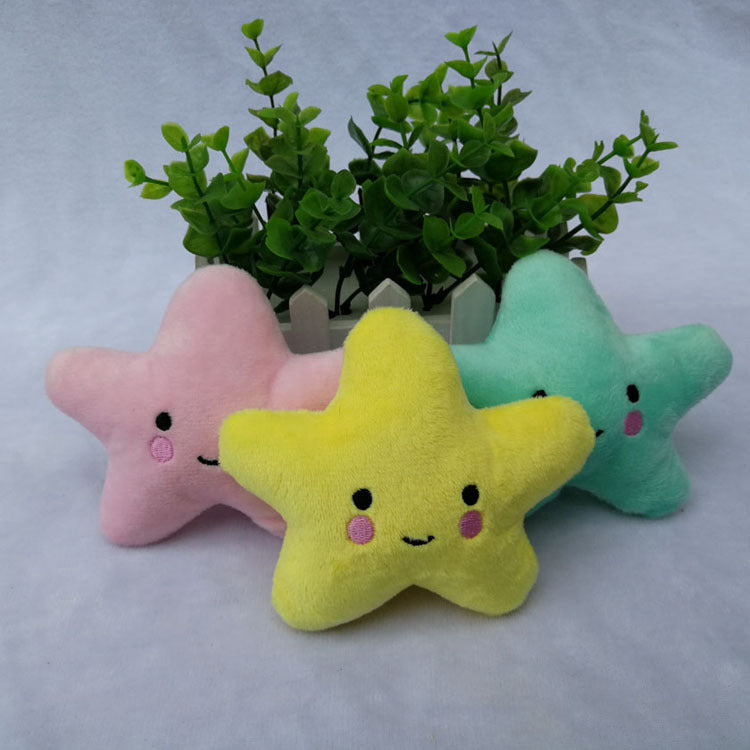 HKM-8103101 Plush Star Teething Toy with Sound, Soft Stuffed Toy for Infants