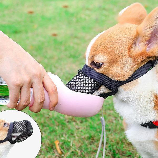 HKM-8104125 Breathable Mesh Muzzle for Small and Large Dogs - Comfortable Anti-Biting Design