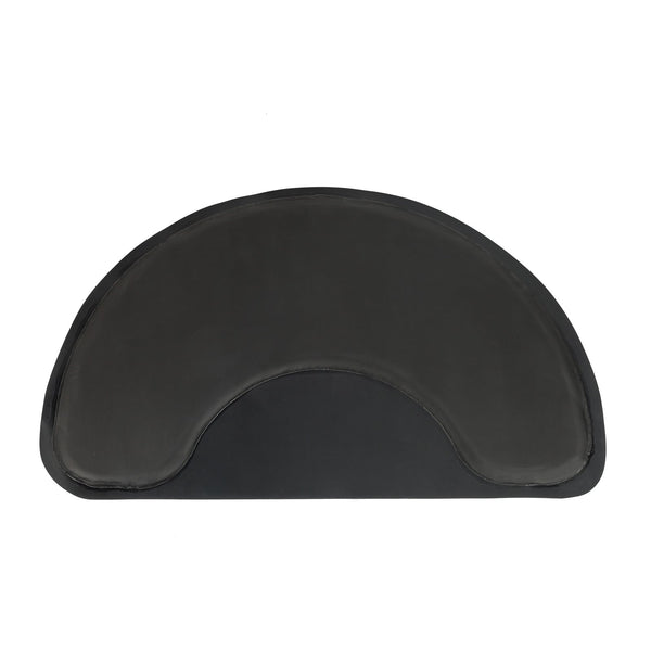 HKM-810515 Anti-Fatigue Black Salon Mat with Round Cutout, 3ft x 4.5ft, PVC & High-Density Foam