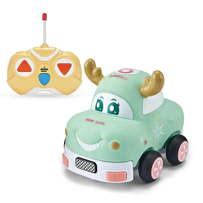 HKM-810515 Mini Rubber Animal RC Car Toy for Kids, Soft Shell Remote Control Car, Indoor-Outdoor Fun
