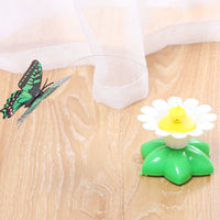 HKM-8105277 Automatic Rotating Cat Toy - Interactive Plastic and Steel Wire Design, 8.5cm Base Diameter, 6cm Height