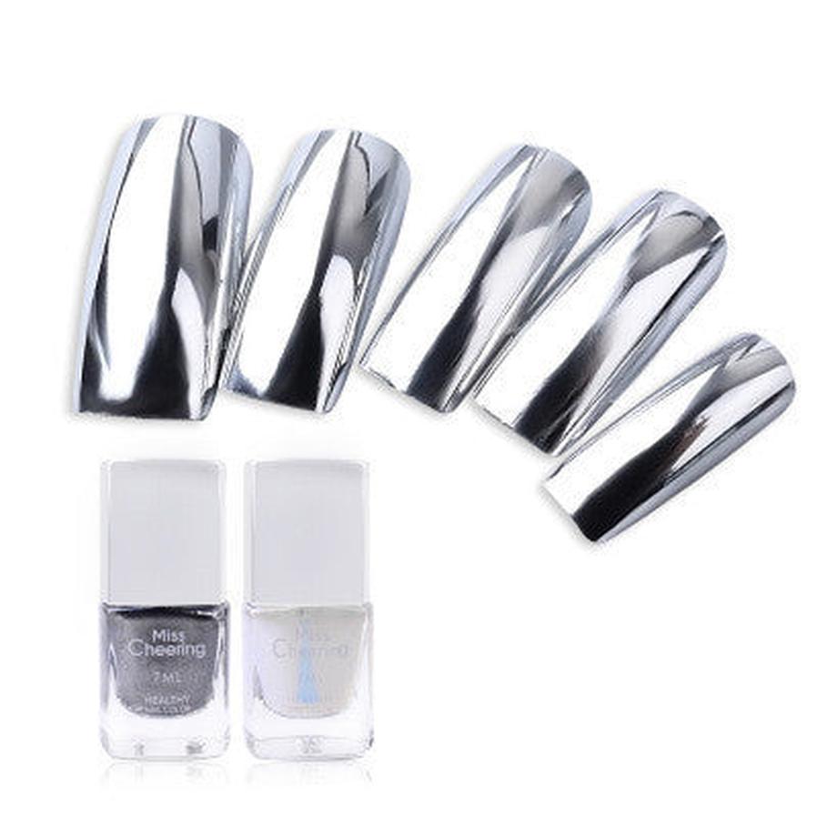 HKM-810579 Mirror Effect Metallic Nail Polish with Steel Balls for Stunning Nail Art