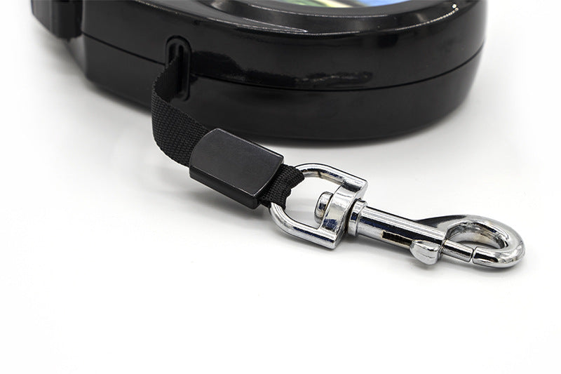 HKM-8106301 Customizable Automatic Retractable Dog Leash for Small Dogs - 3 Meters Plastic Design with Universal Remote Control and Flat Belt