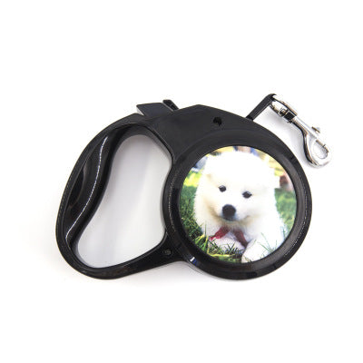 HKM-8106301 Customizable Automatic Retractable Dog Leash for Small Dogs - 3 Meters Plastic Design with Universal Remote Control and Flat Belt