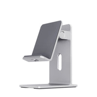 HKM-810643 Universal Mobile Phone and Tablet Holder - Adjustable Lazy Bracket in Dark Space Gray and Streaming Silver