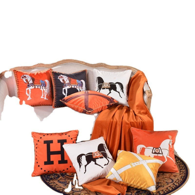 HKM-810771 Plush French Sofa Cushion with PP Cotton Filling