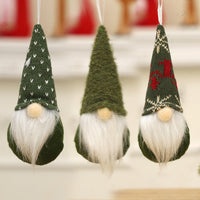 HKM-810899 Knitted Christmas Tree Doll Pendant - Available in Multiple Colors and Styles