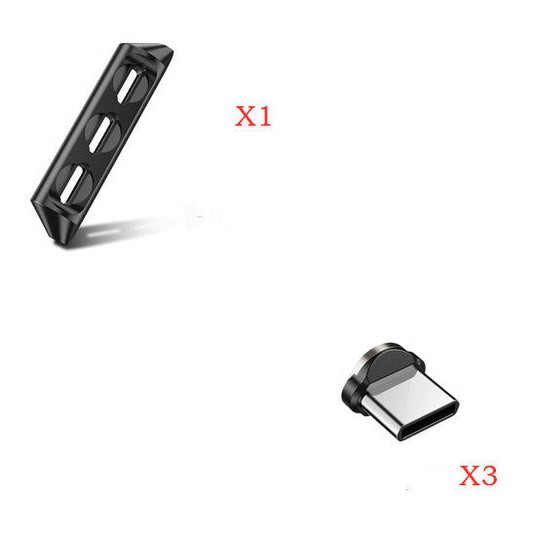 HKM-810963 Magnetic Charging Cable with Nylon Wire and Rotating Magnetic Suction Heads for Universal Compatibility