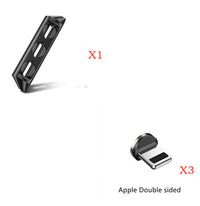 HKM-810963 Magnetic Charging Cable with Nylon Wire and Rotating Magnetic Suction Heads for Universal Compatibility