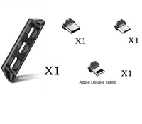 HKM-810963 Magnetic Charging Cable with Nylon Wire and Rotating Magnetic Suction Heads for Universal Compatibility