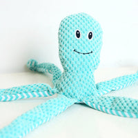 HKM-8109885 Comforting Plush Pet Toy with Sound for Teething and Chewing – Available in Blue, Green, Pink