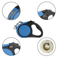 HKM-8110013 Automatic Retractable Dog Leash for Dogs, 3m and 5m Length Options, Durable ABS and Nylon Construction