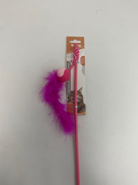 HKM-8111037 Feather Cat Teaser with Small Ball for Interactive Play