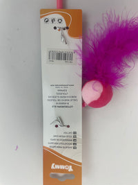 HKM-8111037 Feather Cat Teaser with Small Ball for Interactive Play