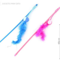 HKM-8111037 Feather Cat Teaser with Small Ball for Interactive Play