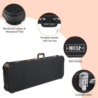 HKM-811347 Electric Guitar Leather Case for PVC Square Angle Design