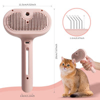 HKM-8114365 Pet Hair Removal Spray Brush with Water Tank for Cats and Dogs - Effortless Grooming Tool