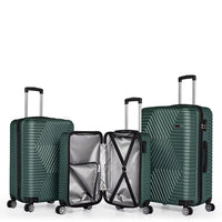 HKM-811475 3-Piece Luggage Set - Durable ABS Trolley Bags with 20-Inch Suitcase for Travel