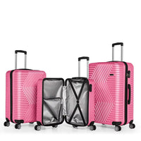 HKM-811475 3-Piece Luggage Set - Durable ABS Trolley Bags with 20-Inch Suitcase for Travel