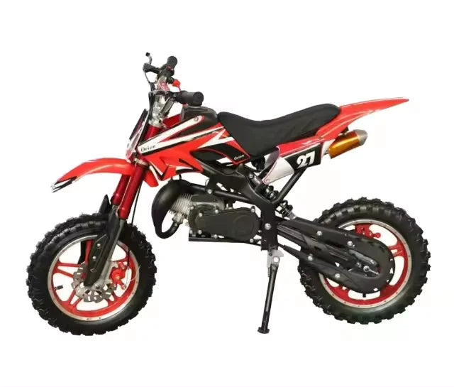 HKM-811667 50cc Mini Gasoline Dirt Bike with 2-Stroke Engine and Disc Brakes, 30km/h Max Speed