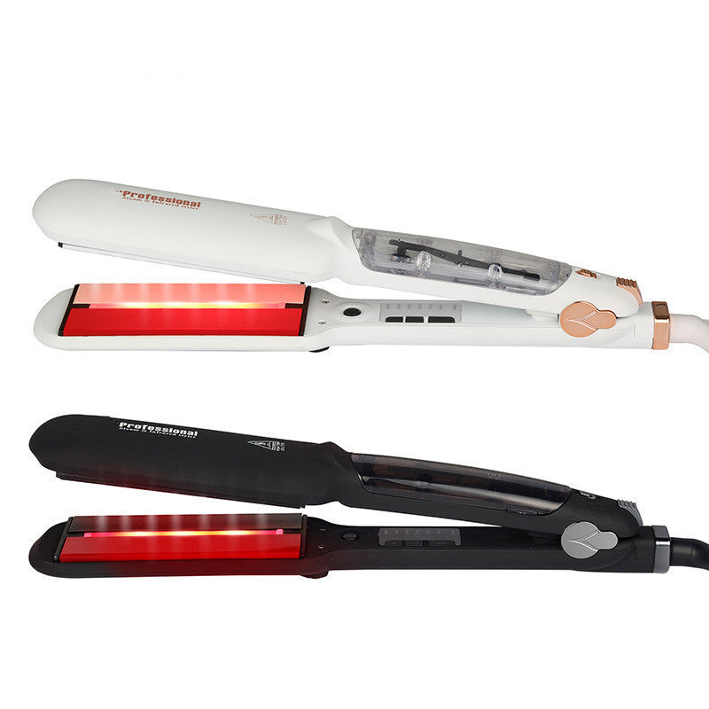 HKM-811667 Infrared Steam Spray Hair Straightener for Wet and Dry Hair with Tourmaline Ceramic Technology