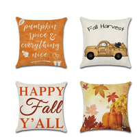 HKM-811795 Thanksgiving Festive Cushion Cover - Pastoral Style Spandex Pillowcase, 45x45cm